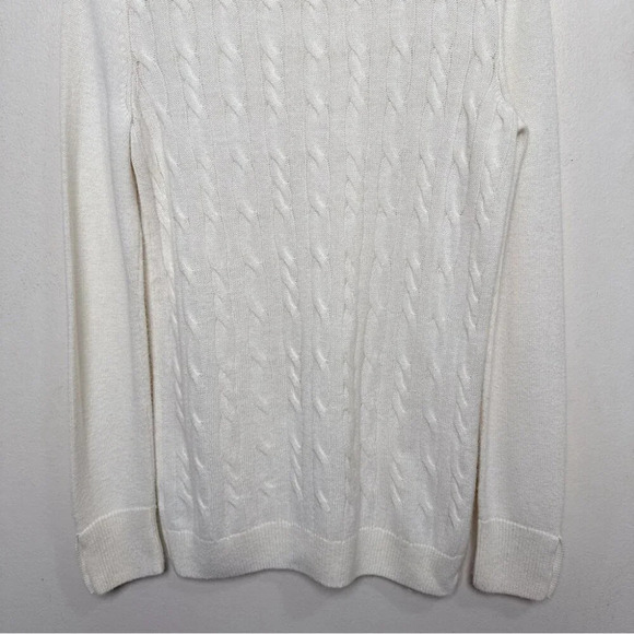 Talbots Womens Small Crew Neck Cable Lambswool Sweater - Picture 14 of 15